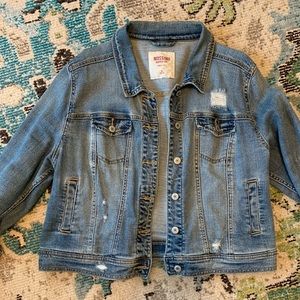 Women’s distressed denim jacket